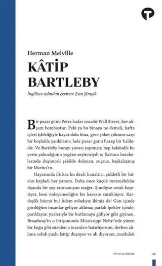 Katip Bartleby: Bir Wall Street Hikayesi