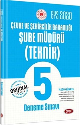 2020 GYS Çevre ve Şehircilik Bakanlığı Şube Müdürü (Teknik) 5 Deneme Sınavı