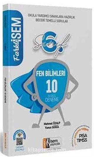 2021 Farklı İsem 6. Sınıf Fen Bilimleri Tamamı Çözümlü 10 Fasikül Deneme