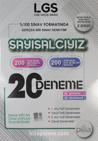 8. Sınıf LGS Sayısalcıyız Pissa 20 Deneme