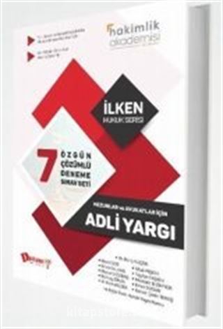 Hakimlik Akademisi Adli Yargı 7'li Çözümlü Deneme Sınavı