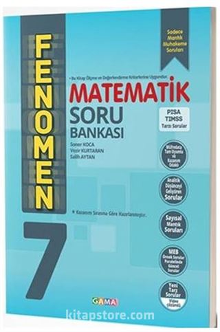 7. Sınıf Fenomen Matematik Soru Bankası