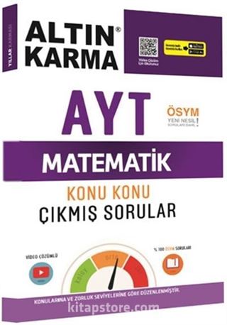 2020 AYT Matematik Konu Konu Çıkmış Sorular (Kolay-Orta-Zor)