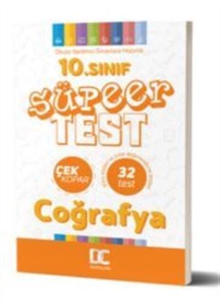 10. Sınıf Coğrafya Çek Kopar Süper Test