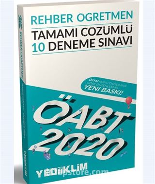 2020 KPSS ÖABT Rehber Öğretmen Tamamı Çözümlü 10 Deneme Sınavı