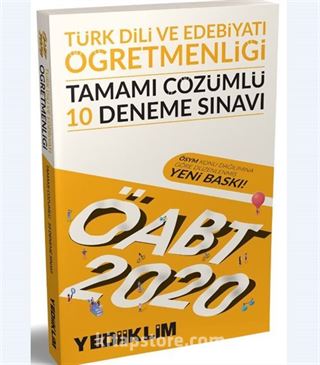 2020 KPSS ÖABT Türk Dili Ve Edebiyatı Öğretmenliği Tamamı Çözümlü 10 Deneme Sınavı