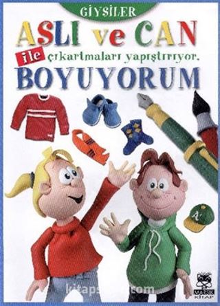 Aslı ve Can ile Çıkartmaları Yapıştırıyor, Boyuyorum - Giysiler