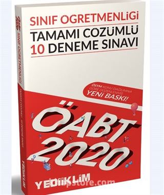 2020 KPSS ÖABT Sınıf Öğretmenliği Tamamı Çözümlü 10 Deneme Sınavı