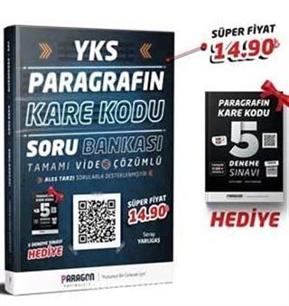 2020 YKS Paragrafın KareKodu Tamamı Video Çözümlü Soru Bankası + 5 Deneme Hediye