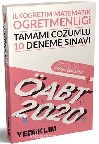 2020 ÖABT İlköğretim Matematik Öğretmenliği Tamamı Çözümlü 10 Deneme Sınavı