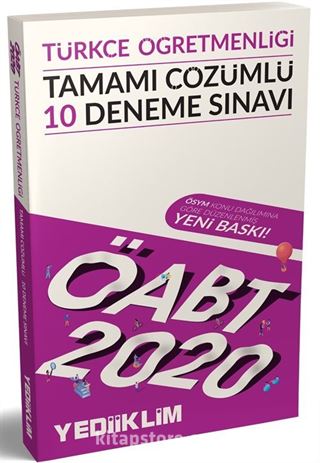 2020 ÖABT Türkçe Öğretmenliği Tamamı Çözümlü 10 Deneme Sınavı