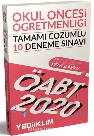 2020 ÖABT Okul Öncesi Öğretmenliği Tamamı Çözümlü 10 Deneme Sınavı