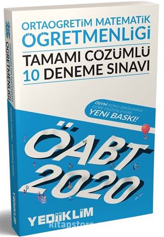 2020 ÖABT Ortaöğretim Matematik Öğretmenliği Tamamı Çözümlü 10 Deneme Sınavı