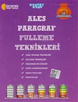 ALES Paragraf Fulleme Teknikleri