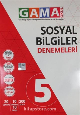 5. Sınıf Sosyal Bilgiler Denemeleri