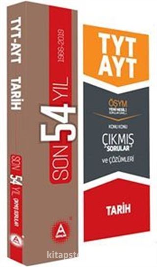 TYT AYT Tarih Son 54 Yıl Konu Konu Tamamı Çözümlü Çıkmış Sorular