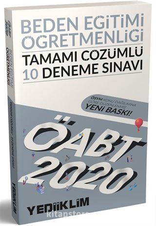 2020 ÖABT Beden Eğitimi Öğretmenliği Tamamı Çözümlü 10 Deneme Sınavı