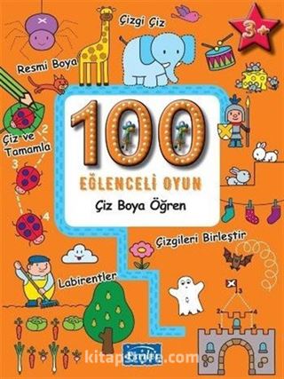 100 Eğlenceli Oyun / Çiz Boya Öğren