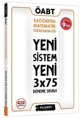 ÖABT İlköğretim Matematik Öğretmenliği Yeni Sistem 3x75 Deneme Sınavı