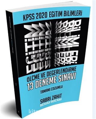 2020 Eğitim Bilimleri Ölçme ve Değerlendirme Tamamı Çözümlü 13 Deneme