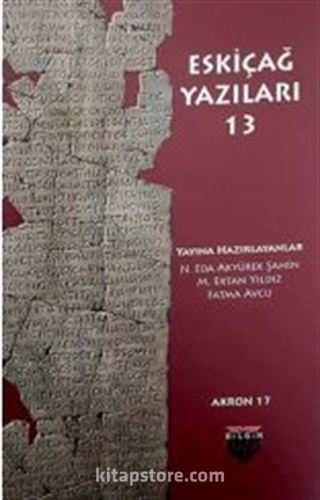 Eskiçağ Yazıları 13