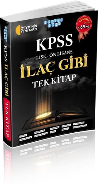 KPSS Lise Ön Lisans İlaç Gibi Tek Kitap