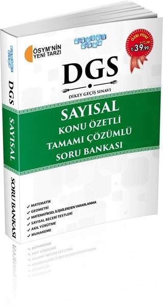 DGS Sayısal Konu Özetli Tamamı Çözümlü Soru Bankası