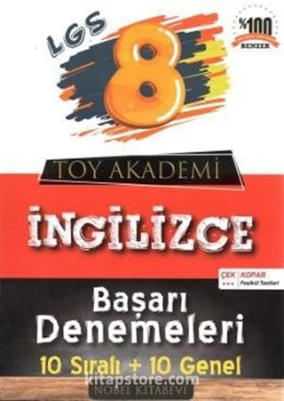 8. Sınıf İngilizce 10'lu Deneme