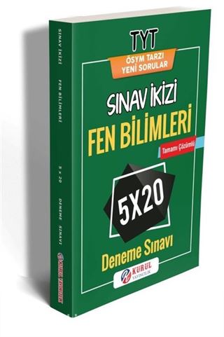 TYT Fen Bilimleri Sınav ikizi Tamamı Çözümlü 5x20 Deneme Sınavı