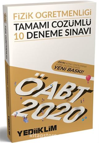 2020 KPSS ÖABT Fizik Öğretmenliği Tamamı Çözümlü 10 Deneme Sınavı