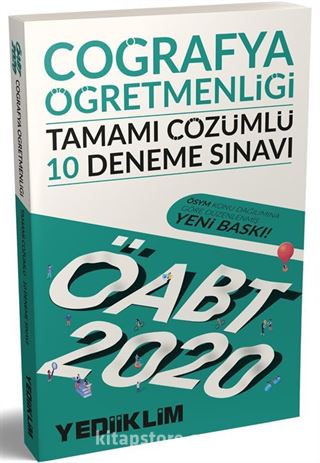 2020 KPSS ÖABT Coğrafya Öğretmenliği Tamamı Çözümlü 10 Deneme Sınavı