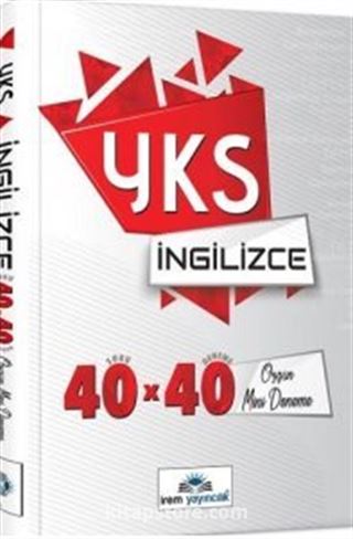 YKS Dil İngilizce 40x40 Özgün Mini Denemeler