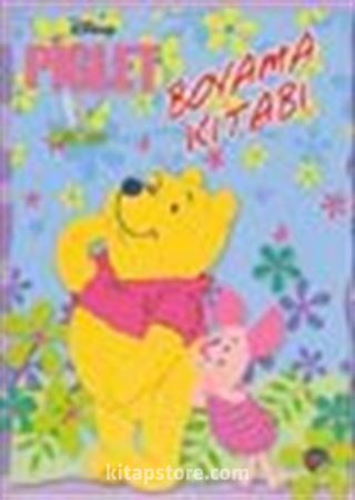 Piglet Boyama Kitabı-Mavi