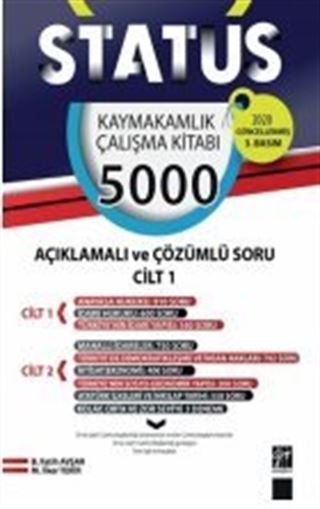 Status Kaymakamlık Çalışma Kitabı - 5000 Açıklamalı Çözümlü Soru (2 Cilt Takım)