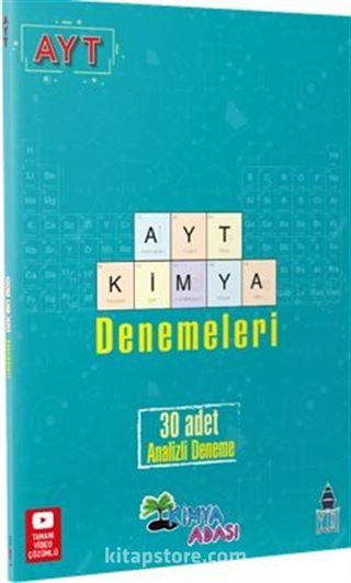 AYT kimya Denemeleri 30 Adet Analizli Deneme / Kimya Adası