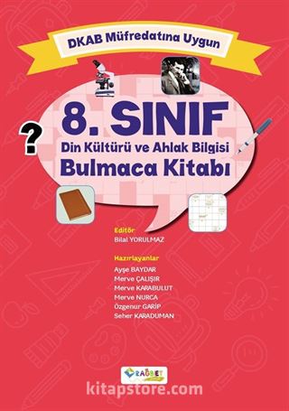 8. Sınıf Din Kültürü ve Ahlak Bilgisi Bulmaca Kitabı