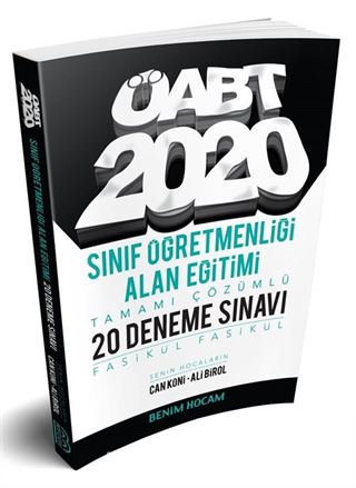 2020 ÖABT Sınıf Öğretmenliği Alan Eğitimi Tamamı Çözümlü 20 Fasikül Deneme