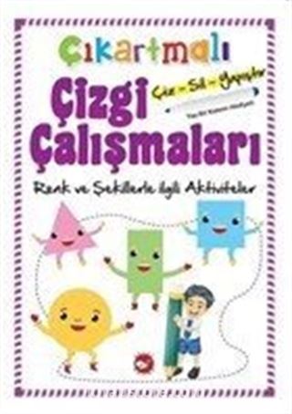 Çıkartmalı Çizgi Çalışmaları - Renkler ve Şekillerle İlgili Aktiviteler