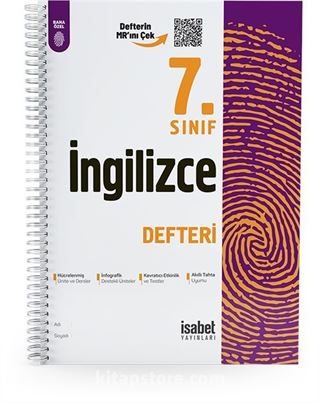 7. Sınıf İngilizce Ders Defteri