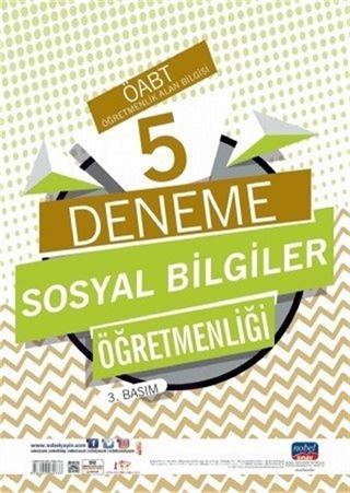 ÖABT Sosyal Bilgiler Öğretmenliği - Öğretmenlik Alan Bilgisi 5 Deneme