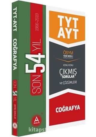 TYT AYT Coğrafya Son 54 Yıl Tamamı Çözümlü Konu Konu Çıkmış Sorular