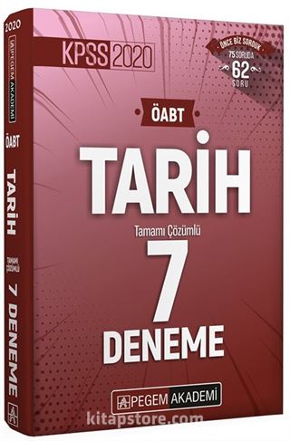 2020 KPSS ÖABT Tarih Tamamı Çözümlü 7 Deneme