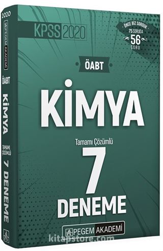 2020 KPSS ÖABT Kimya Tamamı Çözümlü 7 Deneme