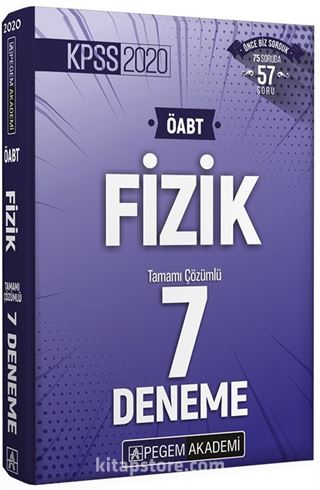 2020 KPSS ÖABT Fizik Tamamı Çözümlü 7 Deneme