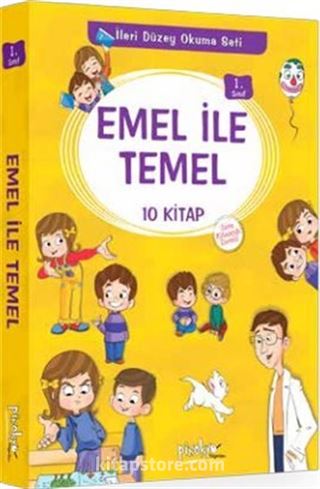 1. Sınıf Emel İle Temel Serisi (10 Kitaplık Set)