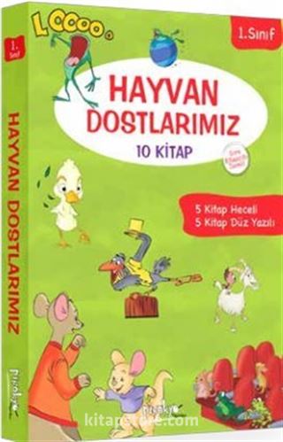 1. Sınıf Hayvan Dostlarımız Serisi (10 Kitaplık Set)