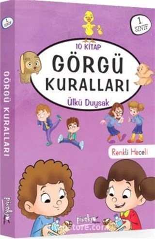 1. Sınıf Görgü Kuralları Serisi (10 Kitaplık Set)