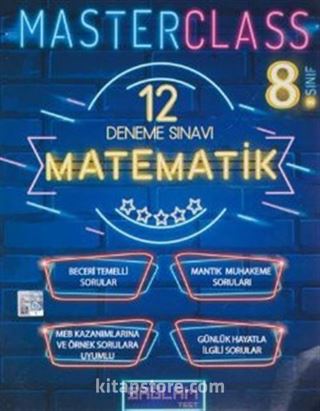 8. Sınıf Master Class Matematik 12 Deneme