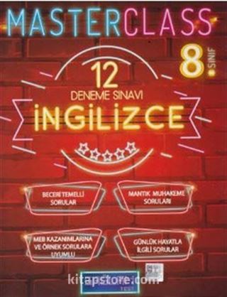 8. Sınıf Master Class İngilizce 12 Deneme