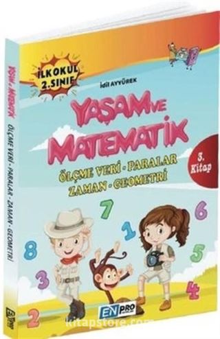 İlkokul 2. Sınıf 3. Kitap Ölçme Veri Paralar Zaman Geometri Yaşam ve Matematik